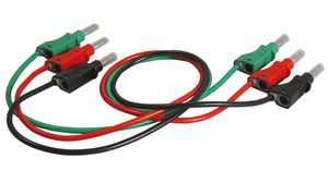 Stackable Output Cable Set, Black, Green, Red